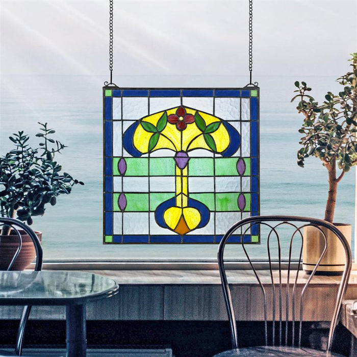 HORTA TIFFANY STYLE STAINED GLASS WINDOW