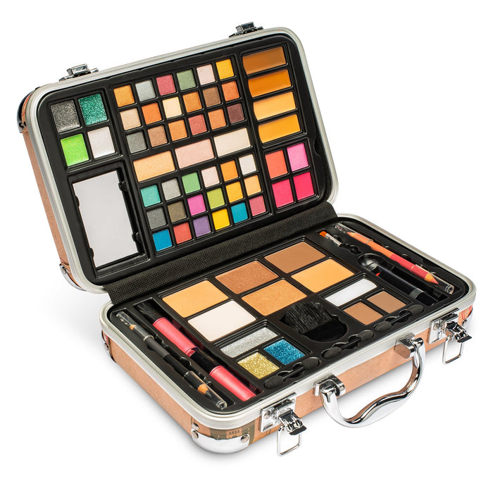 74 Piece Makeup Kit Gift Set, Brushes, Eye Shadows, Lipstick & More