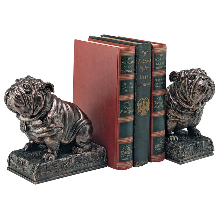 S/2 BULL DOG BOOKENDS