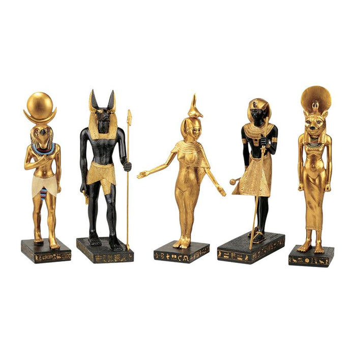 SET OF 5 EGYPTIAN GODS