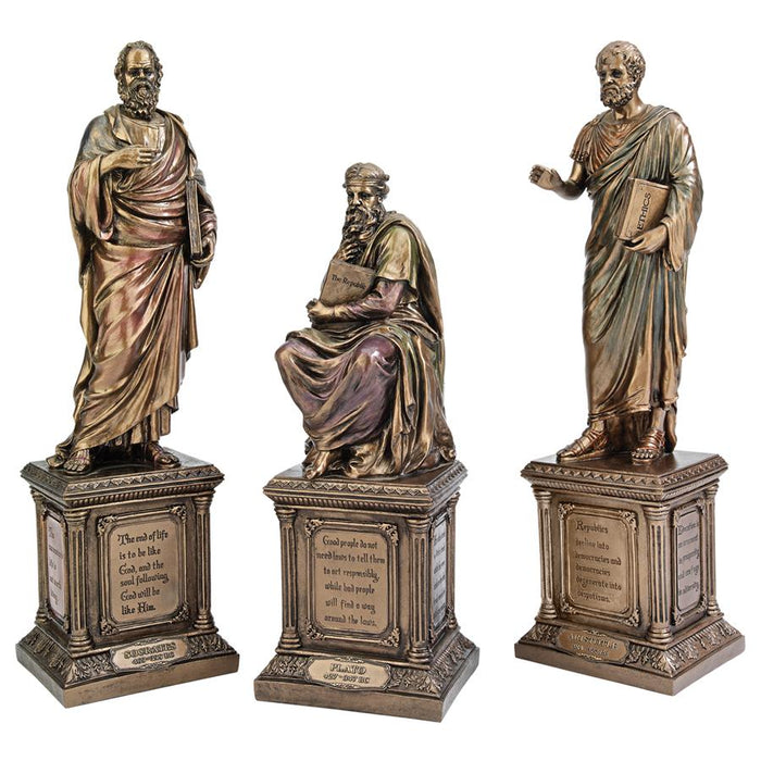 S/3 MASTER OF WESTERN PHILOSOPHY STATUES